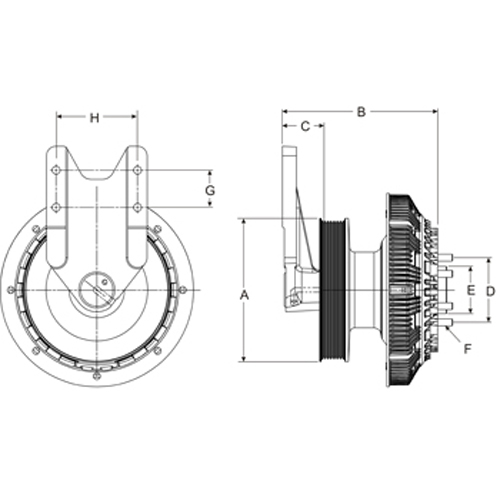 Horton 79A9581-2 Engine Cooling Fan Clutch