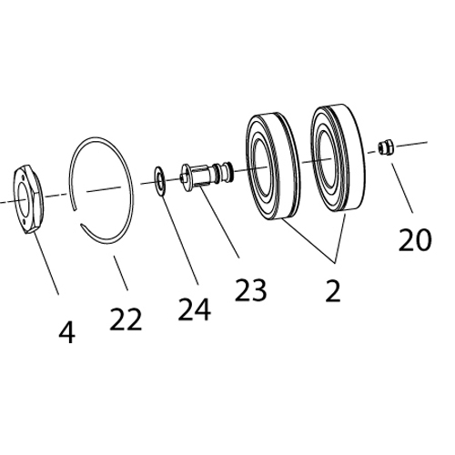 Horton 900015 Engine Cooling Fan Clutch Pulley Bearing Kit