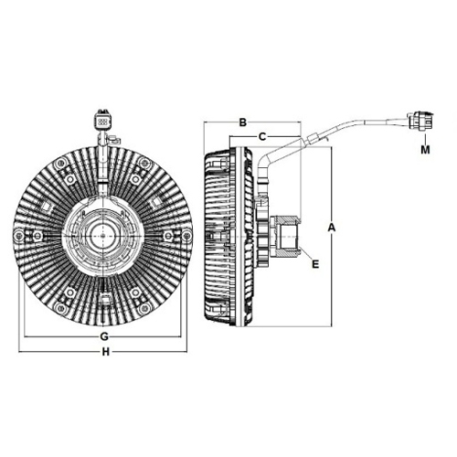 Horton 9906015 Engine Cooling Fan Clutch
