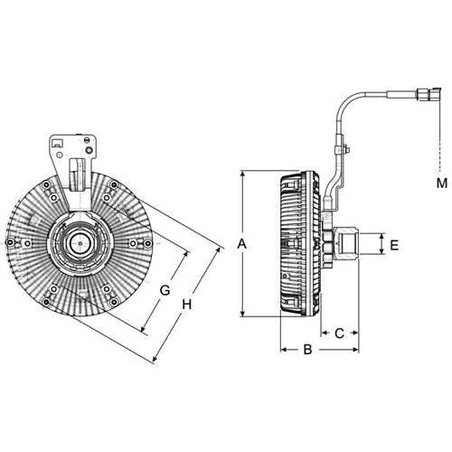 Horton 9906018 Engine Cooling Fan Clutch