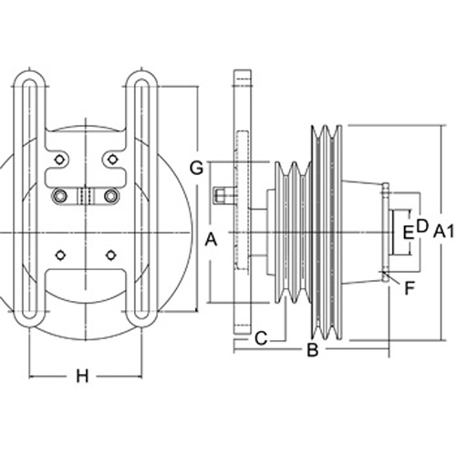 Horton 991920 Engine Cooling Fan Hub