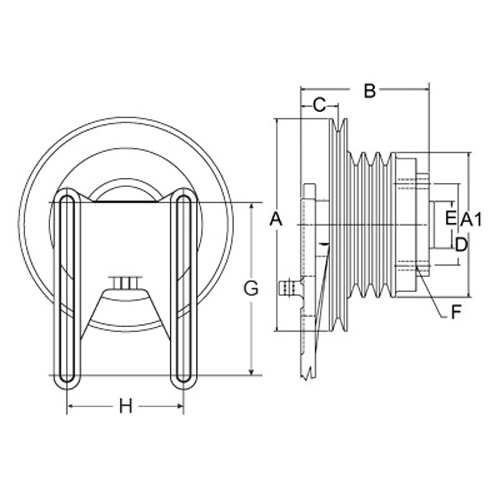 Horton 991923 Engine Cooling Fan Hub