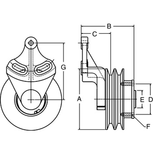 Horton 991928 Engine Cooling Fan Hub