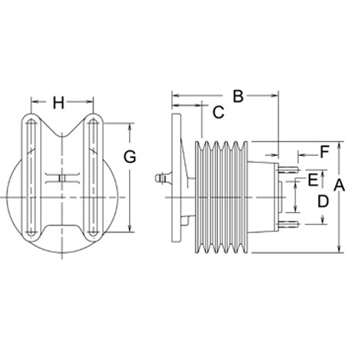 Horton 991952 Engine Cooling Fan Hub