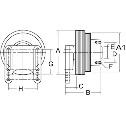 Horton 991961 Engine Cooling Fan Hub