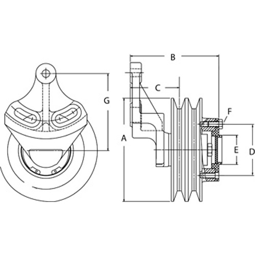 Horton 991963 Engine Cooling Fan Hub