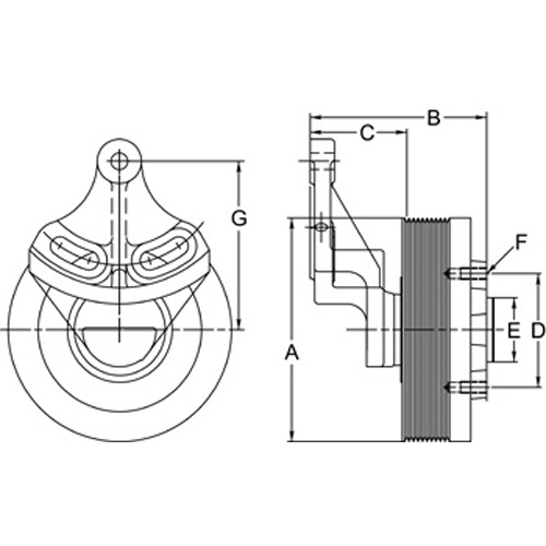 Horton 991979 Engine Cooling Fan Hub
