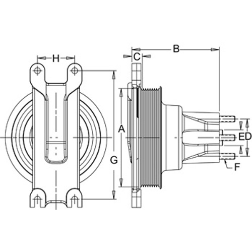 Horton 992000 Engine Cooling Fan Hub