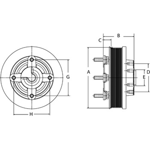 Horton 992013 Engine Cooling Fan Hub