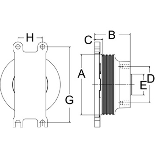 Horton 992063 Engine Cooling Fan Hub