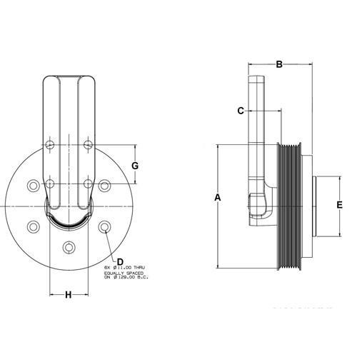 Horton 992123 Engine Cooling Fan Hub