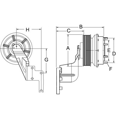 Horton 992129 Engine Cooling Fan Hub