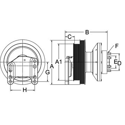 Horton 992156 Engine Cooling Fan Hub