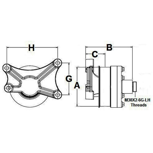 Horton 992165 Engine Cooling Fan Hub