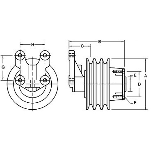 Horton 992166 Engine Cooling Fan Hub