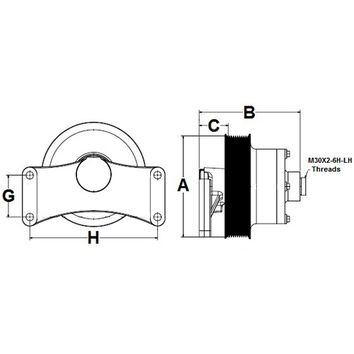 Horton 992167 Engine Cooling Fan Hub