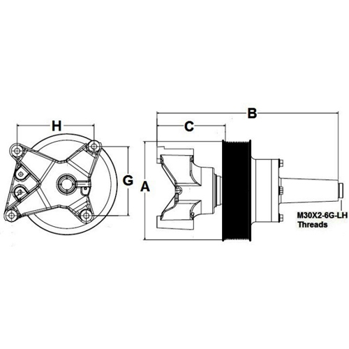 Horton 992174 Engine Cooling Fan Hub