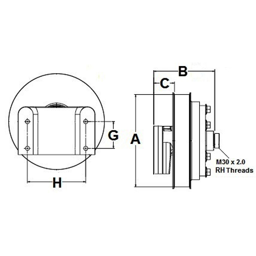 Horton 992191 Engine Cooling Fan Hub