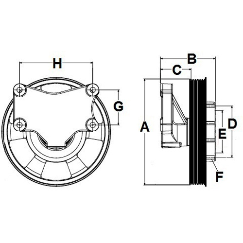 Horton 992244 Engine Cooling Fan Hub
