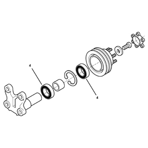 Horton 994241 Engine Cooling Fan Clutch Pulley Bearing Kit
