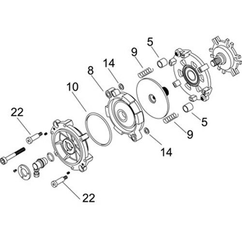 Horton 994318 HT650 PISTON ASSEMBLY KIT