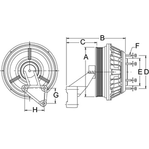 Horton 995412 Engine Cooling Fan Clutch