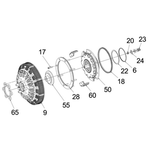Horton 995543-250 Engine Cooling Fan Clutch Kit