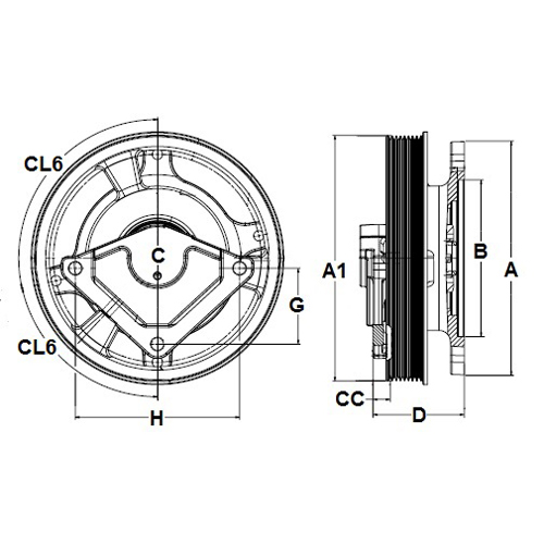 Horton 99A4735 Engine Cooling Fan Clutch Pulley