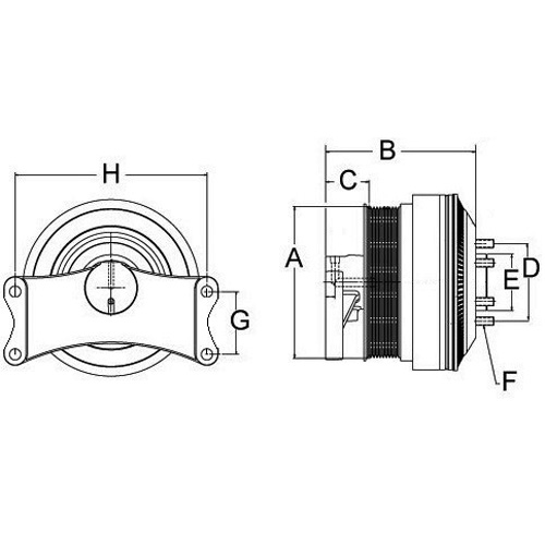 Horton 99A7200 Engine Cooling Fan Clutch
