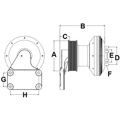Horton 99A7220 Engine Cooling Fan Clutch