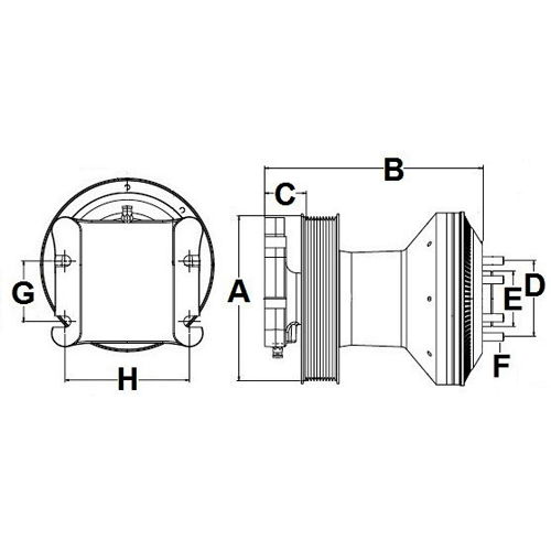 Horton 99A7237 Engine Cooling Fan Clutch