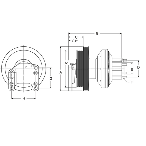 Horton 99A8165 Engine Cooling Fan Clutch