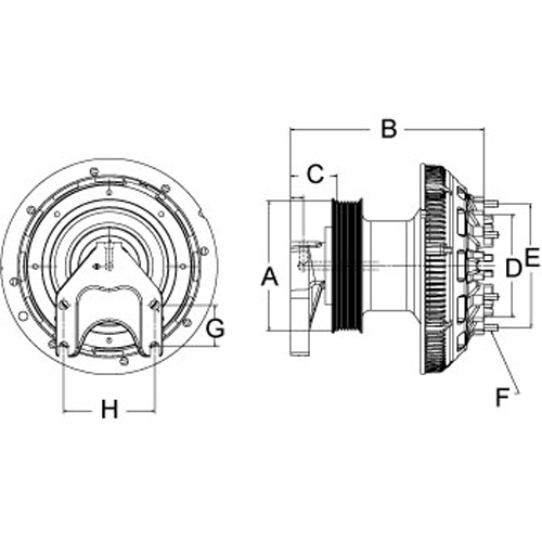 Horton 99A8170 Engine Cooling Fan Clutch
