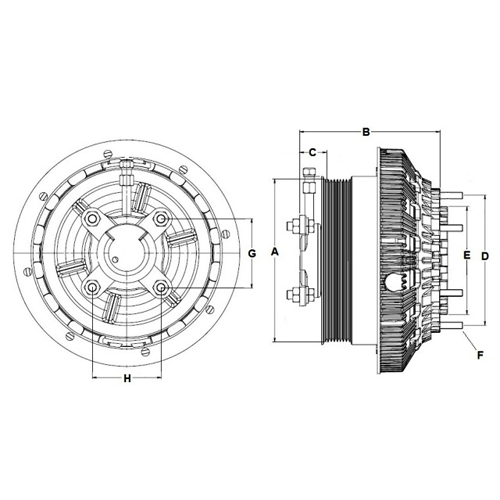Horton 99A8171 Engine Cooling Fan Clutch