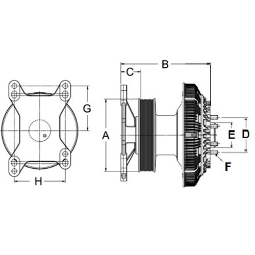 Horton 99A8195 Engine Cooling Fan Clutch