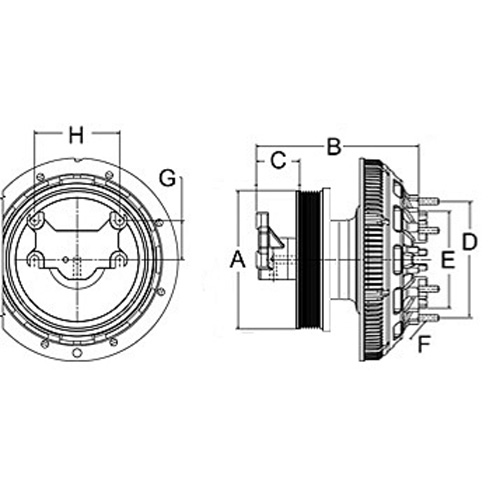 Horton 99A8213 Engine Cooling Fan Clutch