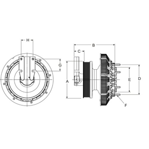 Horton 99A8226 Engine Cooling Fan Clutch