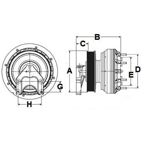 Horton 99A8243 Engine Cooling Fan Clutch