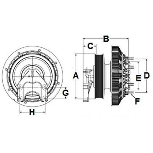 Horton 99A8244-2 Engine Cooling Fan Clutch