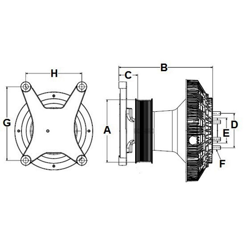 Horton 99A8278 Engine Cooling Fan Clutch