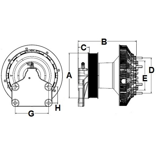 Horton 99A8282 Engine Cooling Fan Clutch