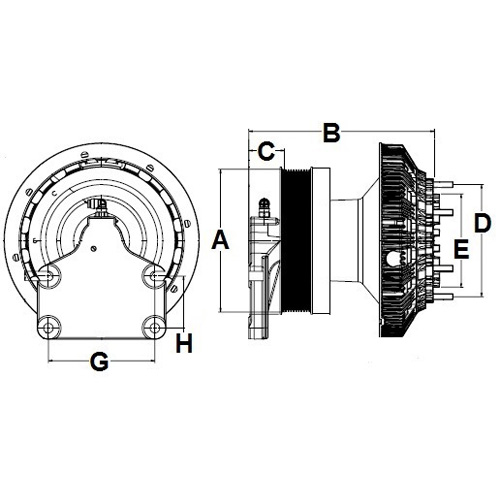 Horton 99A8283 Engine Cooling Fan Clutch