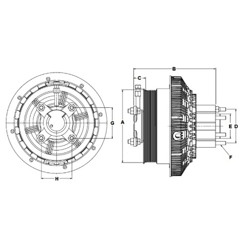 Horton 99A8624 Engine Cooling Fan Clutch