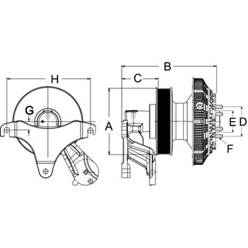 Horton 99A9222-2 Engine Cooling Fan Clutch