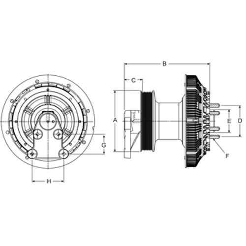 Horton 99A9502-2 Engine Cooling Fan Clutch