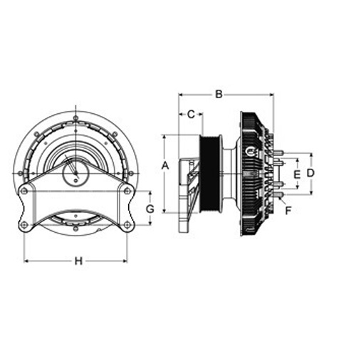 Horton 99A9570-2 Engine Cooling Fan Clutch