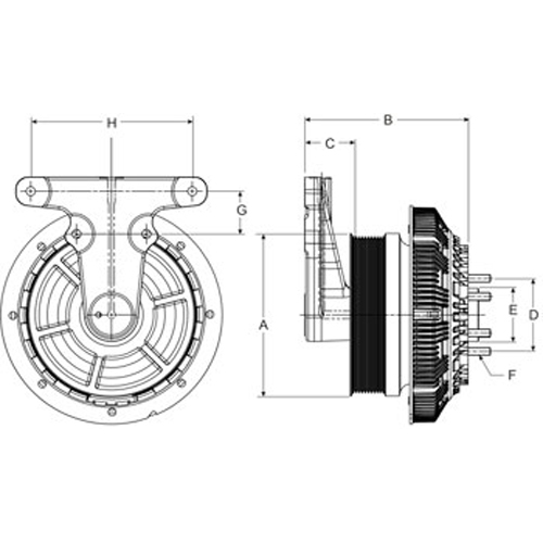 Horton 99A9584-2 Engine Cooling Fan Clutch
