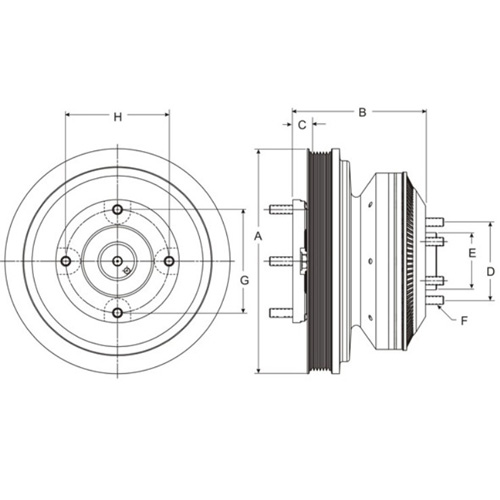 Horton 99A9585 Engine Cooling Fan Clutch