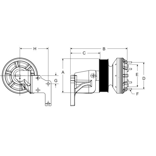 Horton 99A9595 Engine Cooling Fan Clutch