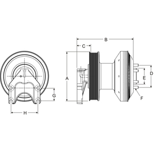 Horton 99A9609 Engine Cooling Fan Clutch